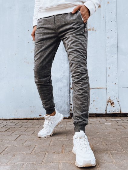 Szürke férfi melegítőnadrág cipzáras zsebekkel