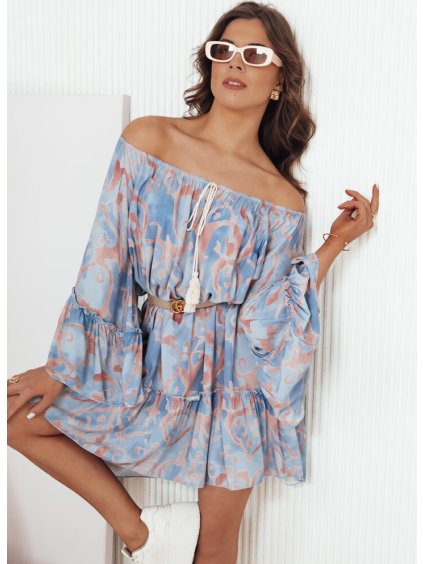 Kék mintás lezser ruha FIONUALA