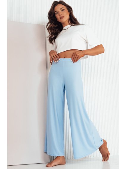 Világoskék női széles nadrág TERENI