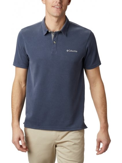 Kék póló Columbia Nelson Point Polo