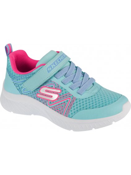 MENTAZÖLD LÁNY TORNACIPŐ SKECHERS MICROSPEC PLUS - SWIRL SWEET