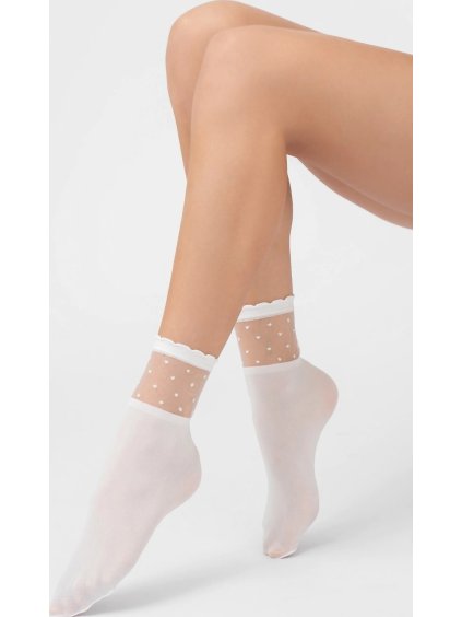 Mikroszálas zokni csipkével Veneziana Bibbi