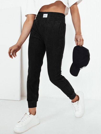 Sötétkék kordbársony testhezálló melegítőnadrág MORSI