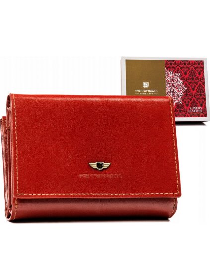 Peterson Világosbarna női közepes bőr pénztárca Y459