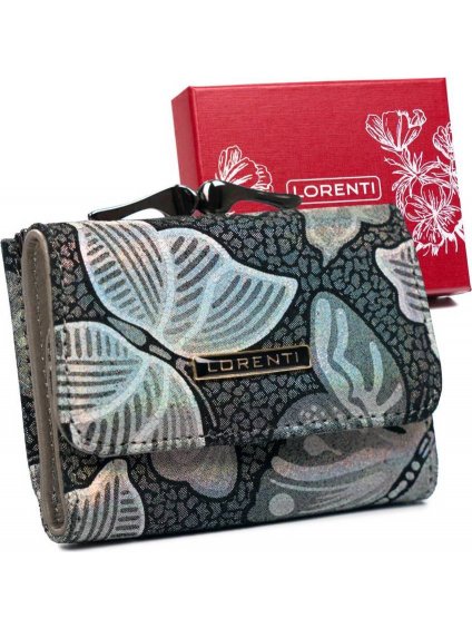 Lorenti szürke pénztárca pillangókkal S201