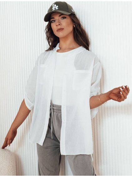 Fehér hosszabb ing zsebekkel GOLANS