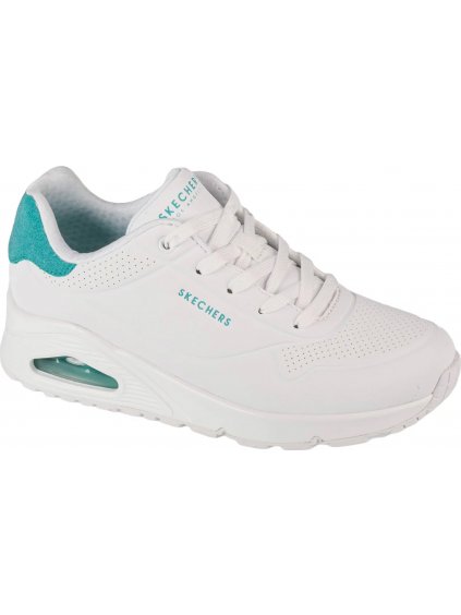 Fehér női tornacipő Skechers Uno - Pop Back