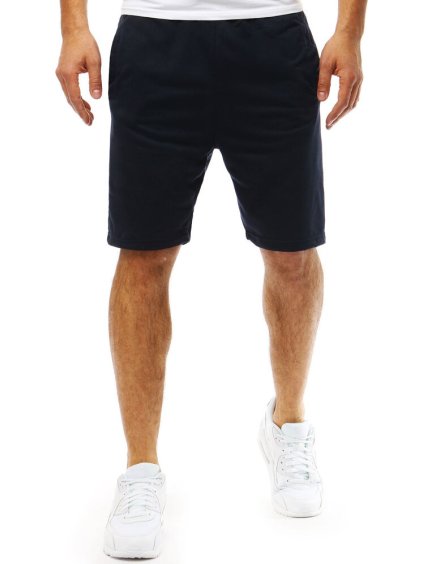 Sötétkék basic rövid tréningnadrág