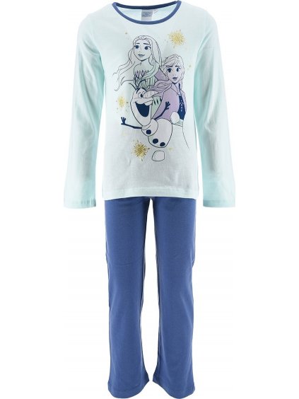 Menta-kék pizsama lányoknak Disney - Frozen