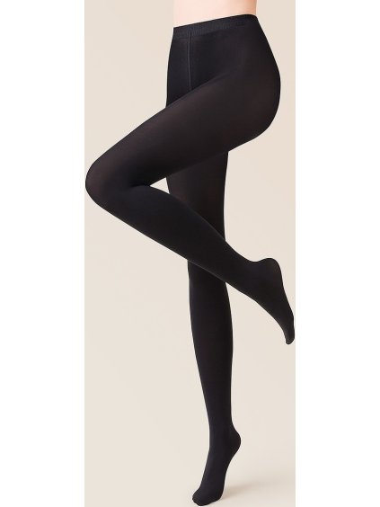 Fekete selymes harisnya Gabriella 119 Microfibre 3D 100 den