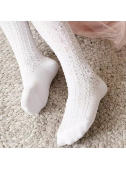 Fonott mintával díszített lányharisnya art.071