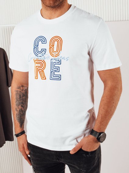 Fehér mintás férfi póló