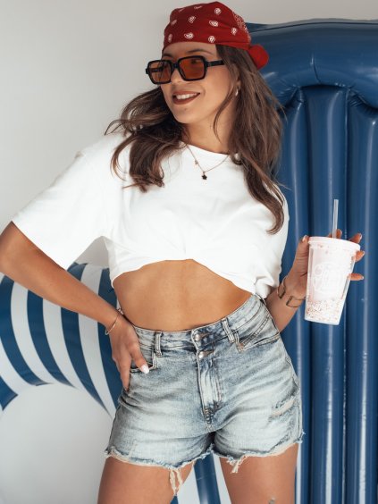 Kék farmer rövidnadrág COOL DENIM