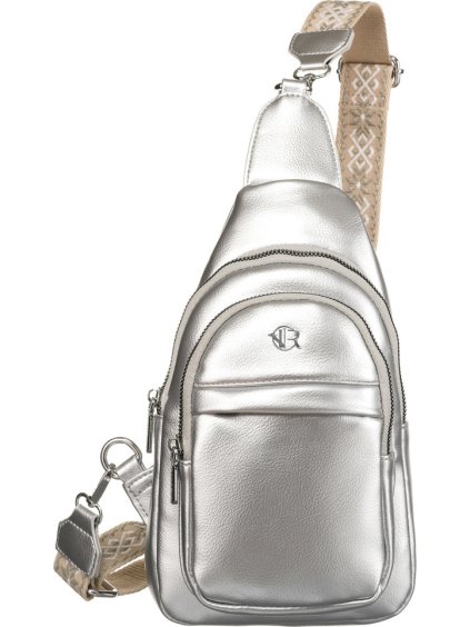 Rovicky ezüst színű mini hátizsák levehető pénztárcával