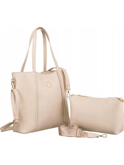 Rovicky világos bézs shopper kézitáska 2in1