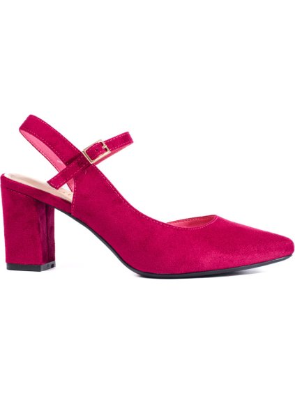 Sötét rózsaszín stílusos női szandál