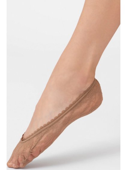 Fekete balerina zokni , áttört mintás Veneziana Pizzo Roselina