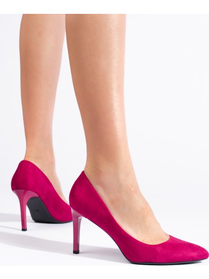 Sötét rózsaszín klasszikus női cipő
