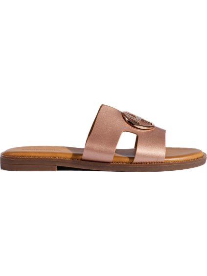 Arany díszítésű lapos papucs