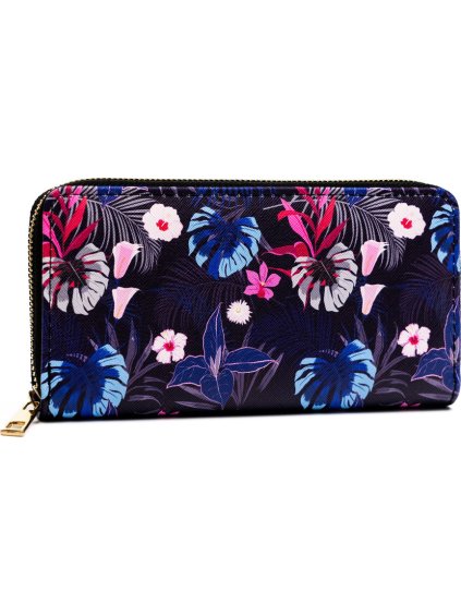 Sötétkék mintás pénztárca  N079