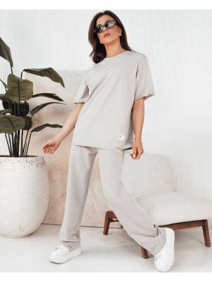 Világosszürke póló és tréningruha szett BLISES