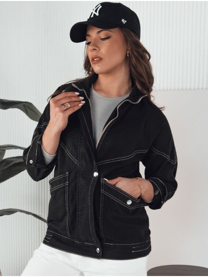 Fekete átmeneti kabát BERENICES