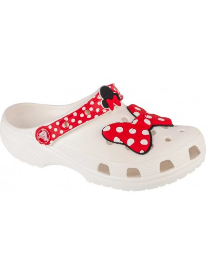 Fehér lány papucs Crocs Classic Disney Minnie Mouse Clog