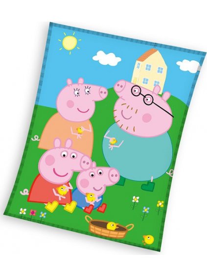 Gyerek színes Peppa Pig gyapjútakaró
