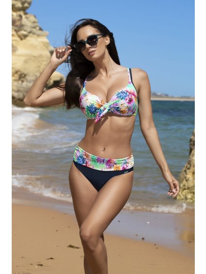 Színes mintás push-up bikini Vera