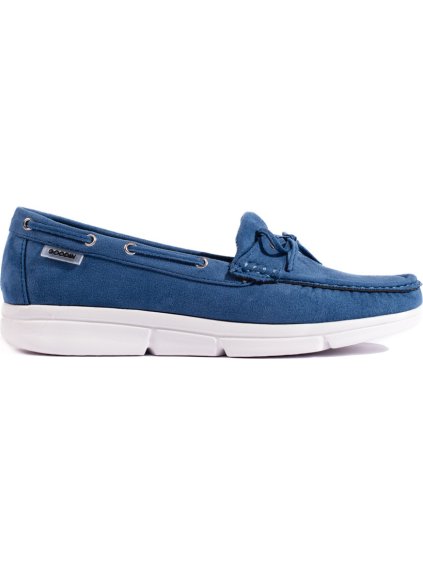 Sötétkék női mokaszin