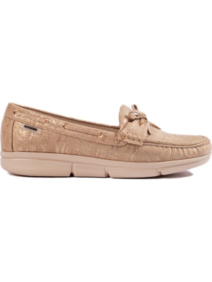 Sötét bézs női mokaszin