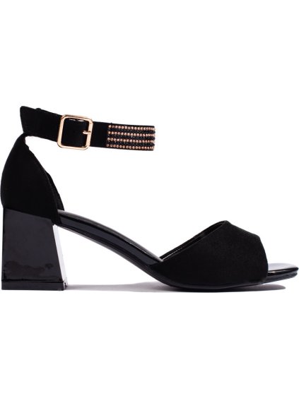 Fekete alacsony sarkú szandál