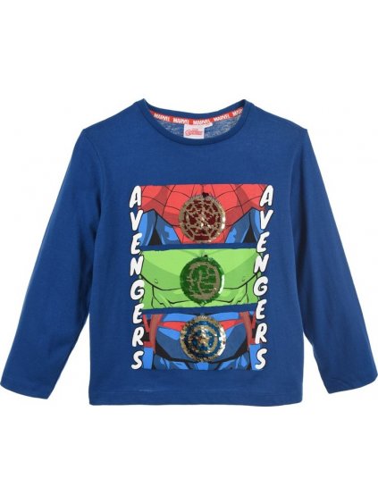 Sötétkék póló fiúknak Marvel - Avengers