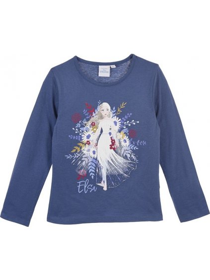 Sötétkék Disney Frozen póló lányoknak