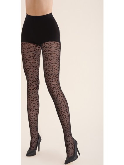 Fekete, mintás harisnya Gabriella 313 Lovers 60 napos