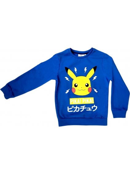 Pokemon - Pikachu kék fiú pulóver