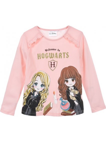 Harry Potter világos rózsaszín hosszú ujjú póló