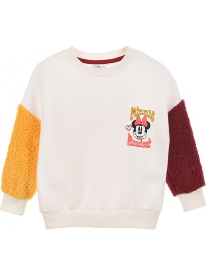 Minnie Mouse krémszínű pulóver a hátán nyomattal