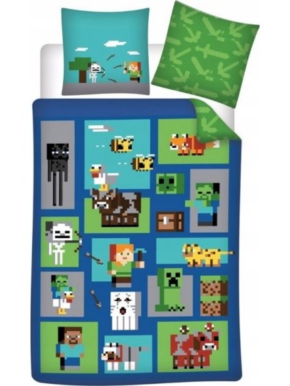 Minecraft fiú ágynemű