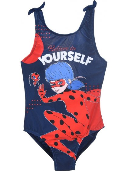 Sötétkék egyrészes Miraculous Ladybug fürdőruha