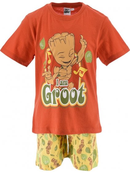 Narancssárga-Sárga fiú Groot pizsama