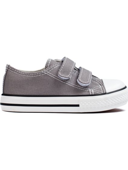 Szürke gyerek tornacipő tépőzárral Vico