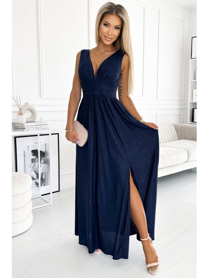 Kék csillogó maxiruha SUSAN