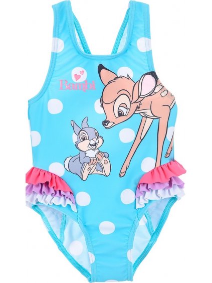 Világoskék fürdőruha nyomattal Disney - Bambi szarvas