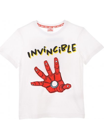 Avengers Iron Man fehér fiú póló