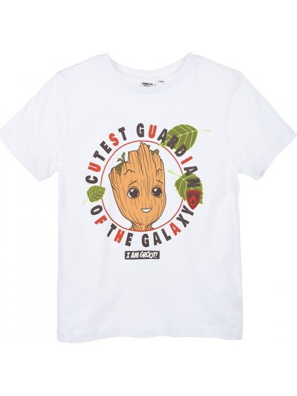Fehér Groot Guardians of the Galaxy póló fiúknak