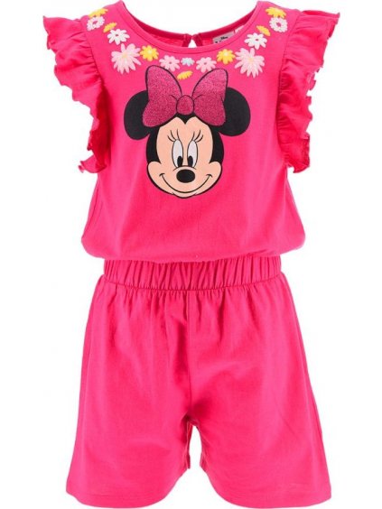 Sötét rózsaszín lány overál Miki egér