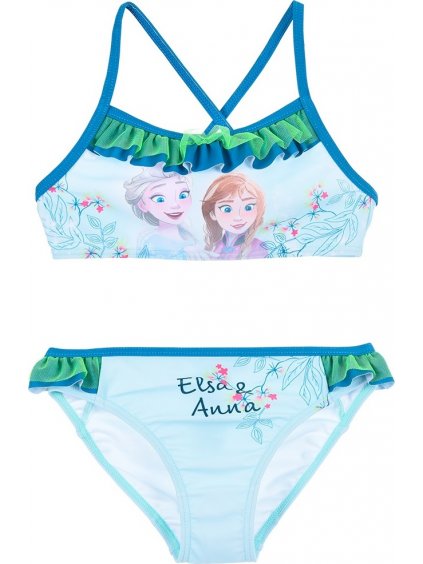 Világoskék Disney Frozen kétrészes fürdőruha