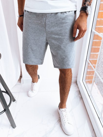 (Méret XL) Világosszürke rövid melegítőnadrág