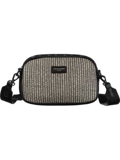 David Jones fekete mintás kis crossbody táska